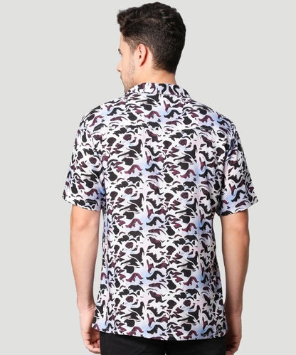 Men's Multicolor Abstact Print Regular Fit Shirt